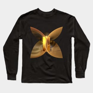 Golden Butterfly Long Sleeve T-Shirt